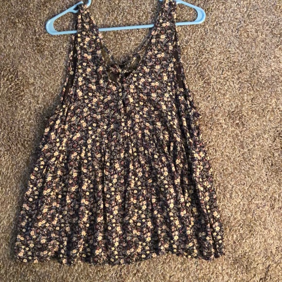 American Eagle Outfitters Tops - American eagle brown tank top with a tie